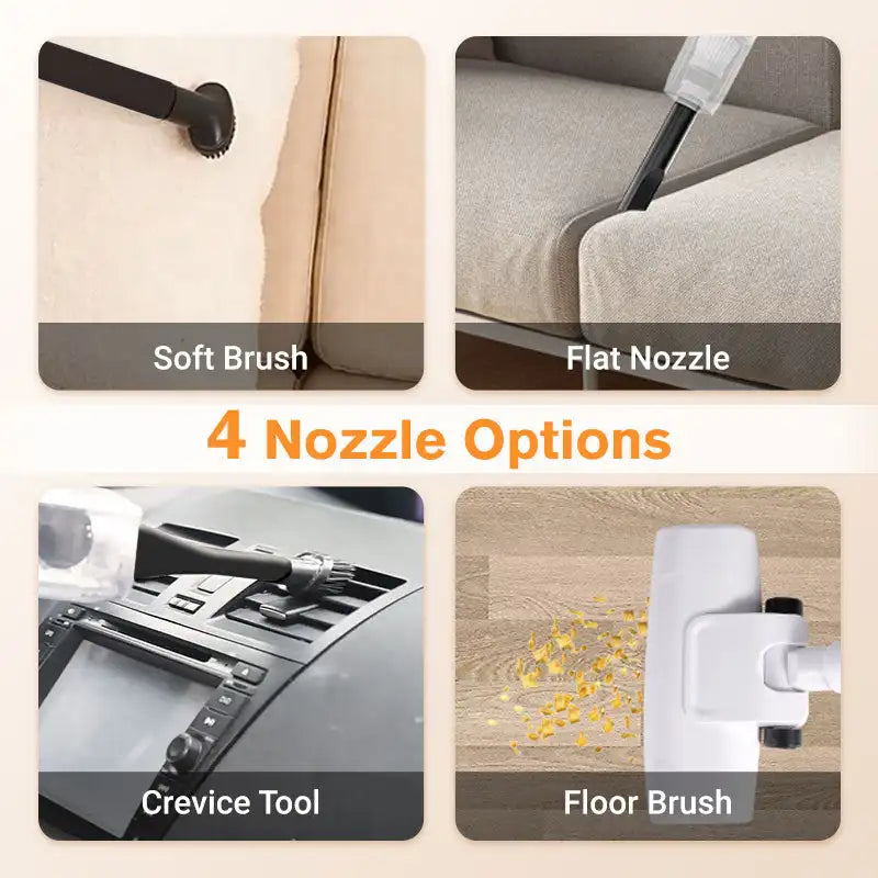 Cordless Vacuum Cleaner 6000PA Powerful Suction for Home & Car Handheld Cleaning Robot Auto Vacuums Strong Suction Cleaner