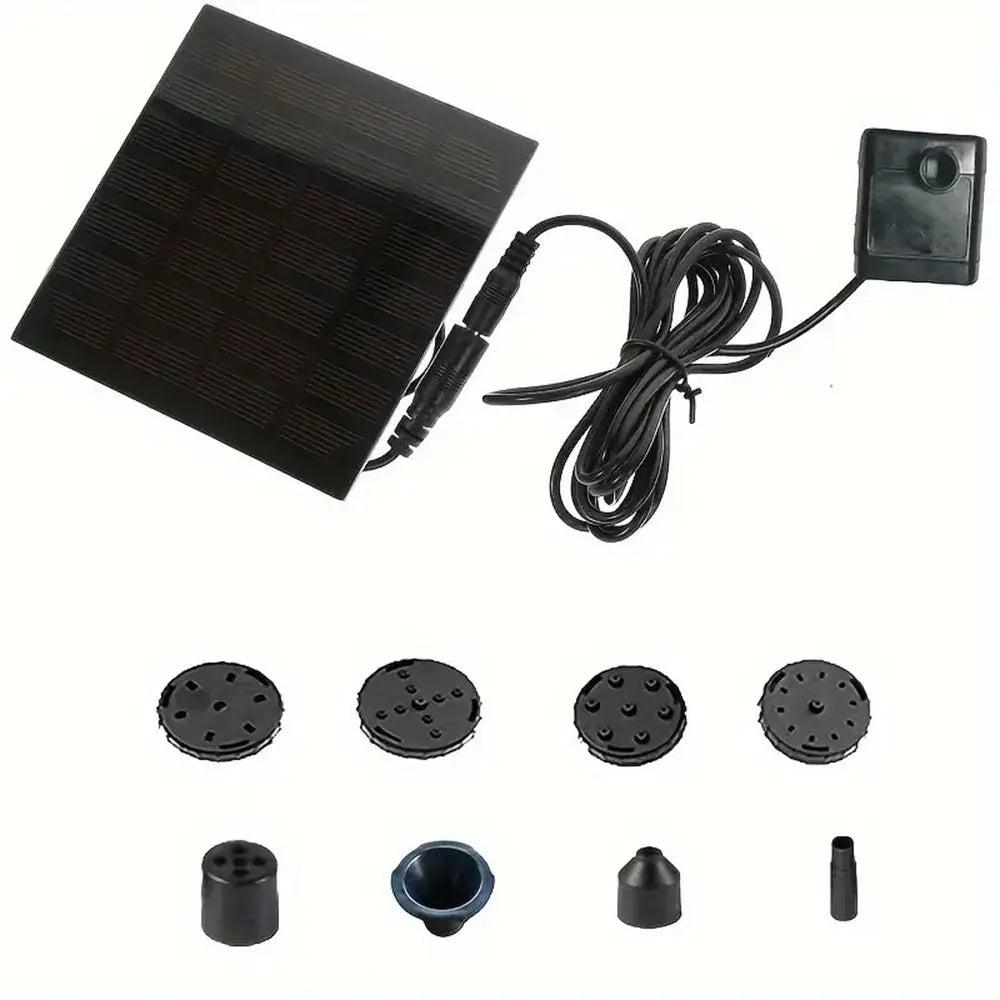 Sprinkler Mini Solar Panel Water Pump 4 Nozzles DIY Solar Fountain Pump DC Brushless 200L/H Solar Water Fountain Fish Tank