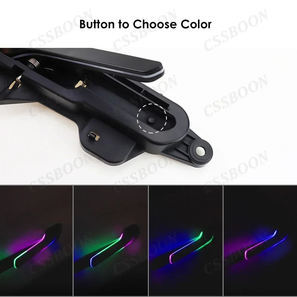 CSSBOON Automatic Door Handle for Tesla Model Y 3 Color LED Light 4 Doors Electric Door Opening Pump Handlebar For New Y Juniper
