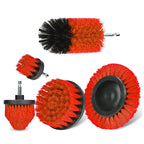 Electric Drill-Brush Head Kit  Attachment Power Scrubber Brush For Carpet Bathroom Kitchen Bathroom Car Cleaning Tool Wash Set