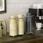 Kitchen Organizer Paper Cup Holder for Coffee Disposable 2 3 4 Cup Capacity for Home and Work