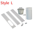 Air Conditioner Exhaust Hose Vent Kit Mobile Air Conditioning Parts Window Kit Slide Plate Tube Connector Wind Shield Adaptor