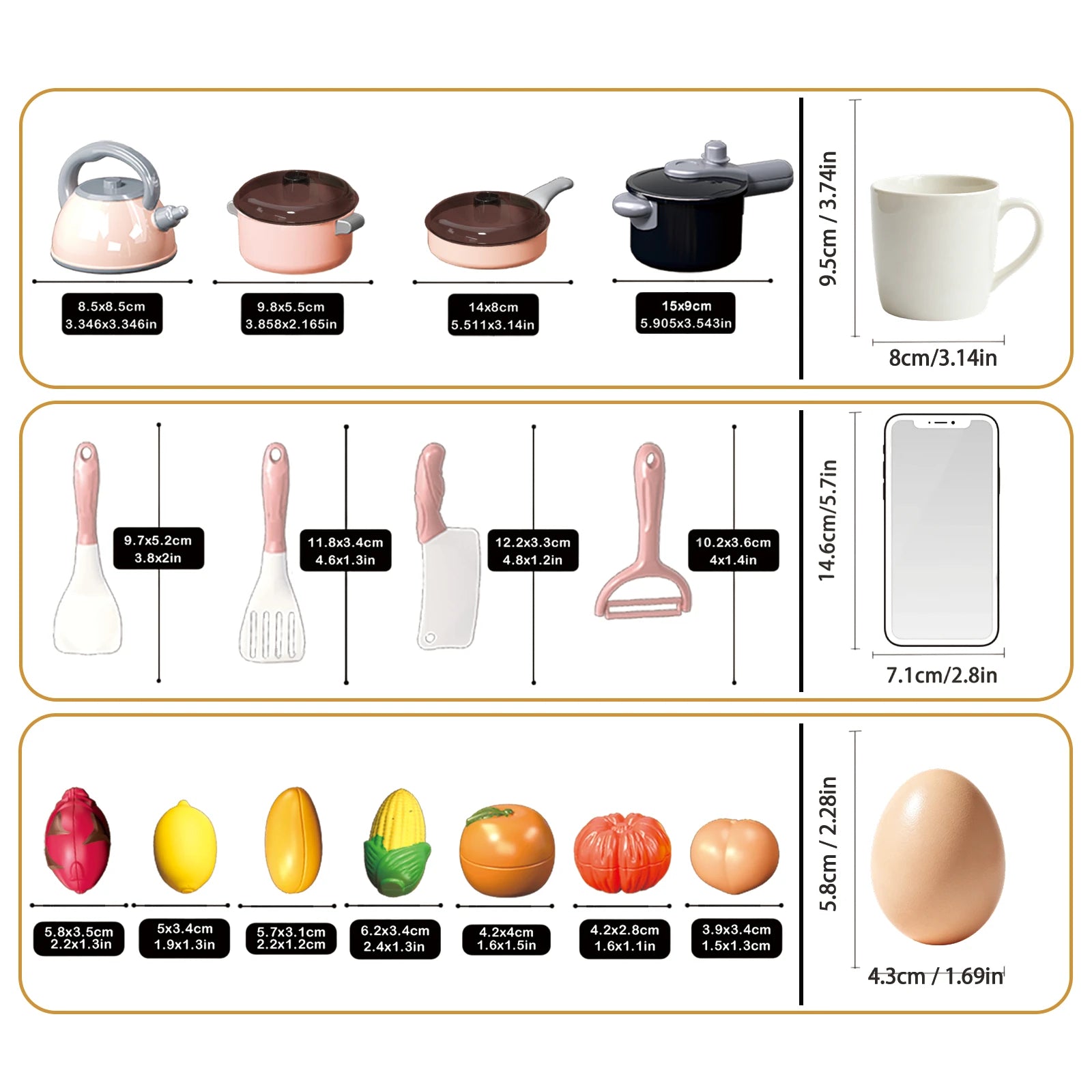 Kids Pretend Play Kitchen Set Simulation Cooking Toy Cutting Food Fruits Vegetables Cookware Pots Pans Gift Toddlers Boys Girls
