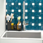 Well-ventilated Kitchen Sink Organizer Space-saving Sponge Holder Sink Sponge Storage Basket Plastic Kitchen Drain Rack