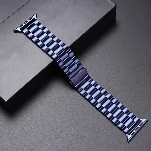 Stainless Steel Apple Watch Band - Metal Bracelet for 38-49mm Series 4-Ultra 2 | AlluCanFind