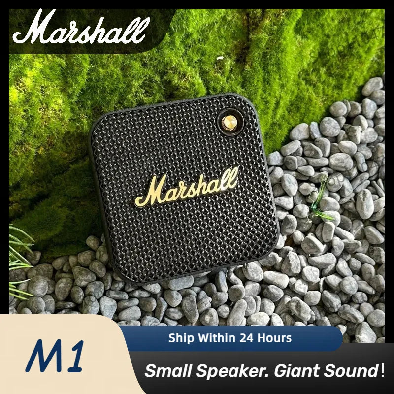Marshall M1 Wireless Bluetooth Speaker Outdoor IP67 Waterproof Sports Speaker Stereo Subwoofer Portable Mini Music Speaker