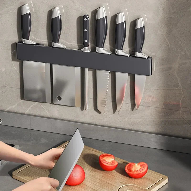 Wall Mounted Knife Holder Kitchen Multifunctional Shelf Knife Holder Kitchen Knife Holder  Shelf Kitchen Storage Accessories