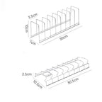 Stainless Steel Dish Storage Rack Desktop Drain Rack Household Bowl Rack Plate Rack Save Space Kitchen Dish Organizer