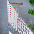 Brass Crystal Rainbow Crystal Hanging Pendants Suncatcher Moon Catcher Stained Glass Wind Chimes Home Garden Decor Kristalle