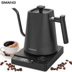Gooseneck Electric Kettle 1L 1200W Intelligent temperature controlled hand brewed coffee pot Rapid Heating Kettle 110v/220v