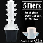 Hydroponic Growing System DIY Balcony Detachable Home Garden Greenhouse Vertical Tower Vegetable Planter