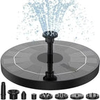1pc Circular Solar - Operated Powered Floating Fountain Pumps in 16cm Sizes: Ideal for Bird Baths, Garden Pools & Pond Decor