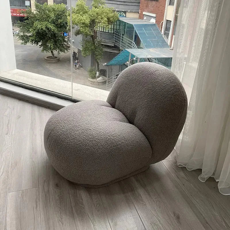 High Quality Lazy Sofa Lamb Fleece Fabric Soft and Delicate Breathable and Not Stuffy  Cloud Lazy Sofa for Multiple Scenarios