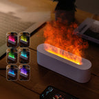 Newest RGB Flame Aroma Diffuser Humidifier USB Desktop Simulation Ligh