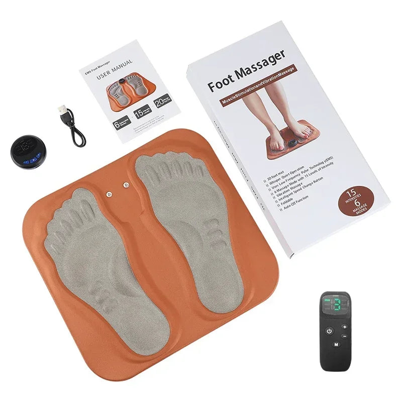 Smart 3D Foot Massage Pad Feet Massager Foldable Accupressure Mat Muscle Electroestimulador Physiotherapy Foot Helper Relaxation