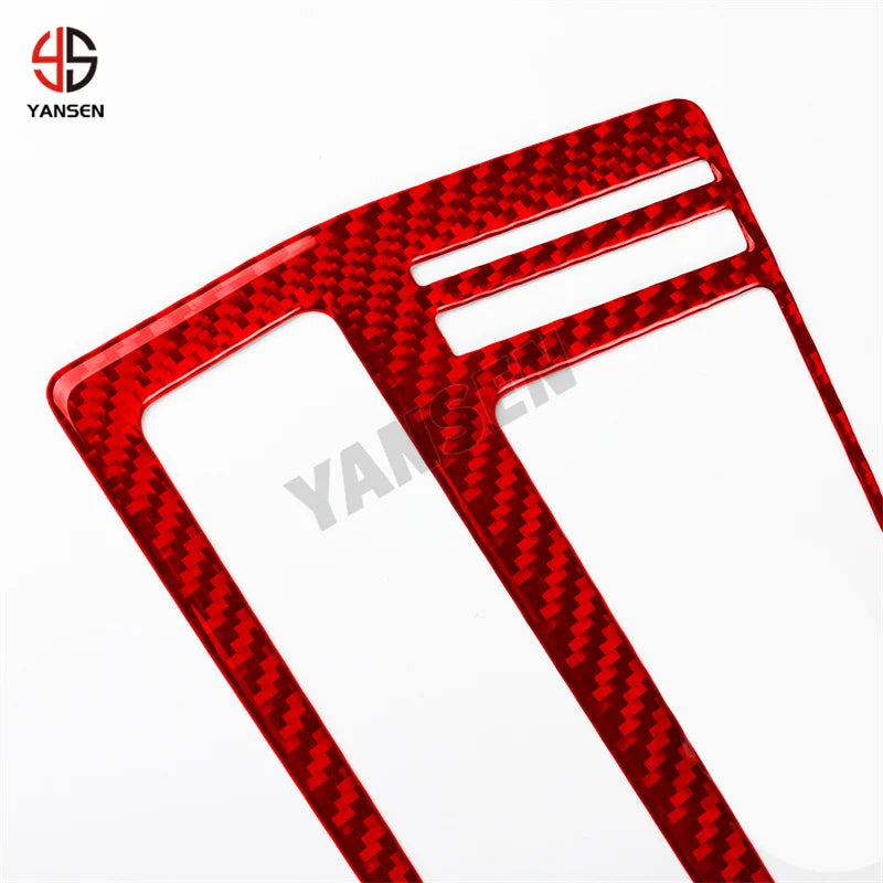 Gear Shift Panel Surround Trim Carbon Fiber Cover Sticker For Volkswagen Golf 8 GTI MK8 2021-2023 Car Inside Accessories