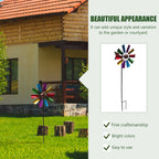Metal Windmill Decor Iron Art Garden nament Windmill Statue Decorative Spinners Outdoor Pinwheel Sculpture Garden Supplies Yard