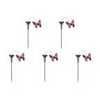 5-1PC Solar Powered Flying Wobble Butterfly Bird Garden Animal Fluttering Butterfly Dancing Ornaments Outdoor Decor Lawn Decor