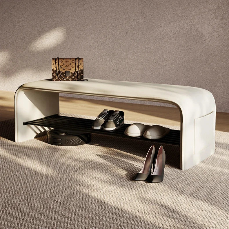 Entrance Hall Shoe Changing Bench Porch Shoe Cabinet Bench Integrated Entrance Shoe Changing Bench Bedroom Benchs
