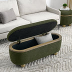 Storage Ottoman Bench, Bedroom Bench with Hidden Storage, Footrest Stool for Living Room Furniture, Entryway, Hotel Use