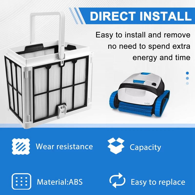 9991458-R1 Ultra Fine Filter Basket For Robotic Pool Cleaners, Active 20,Explorer E30,M600,Proteus DX4,Triton PS