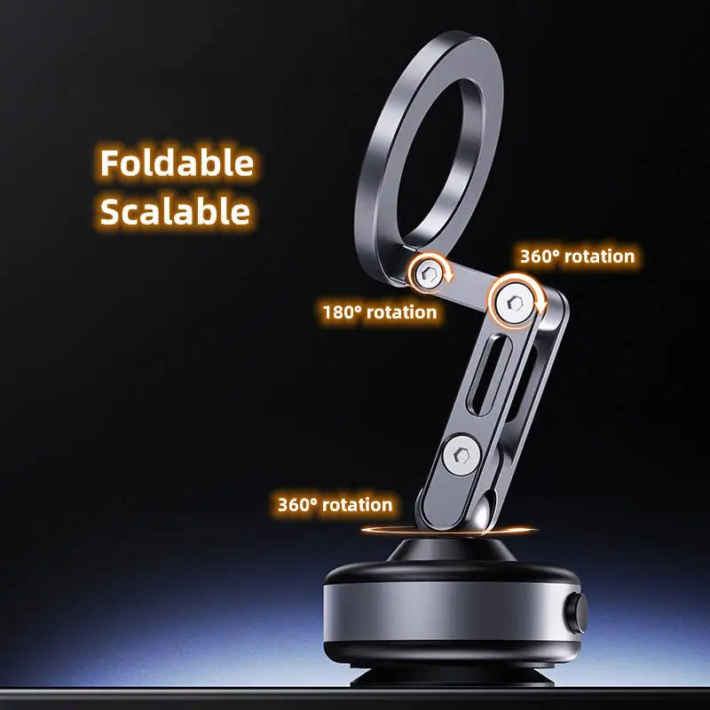 New X93 Magnetic Car Phone Holder 360 degree Rotation Vacuum Adsorption Strong Suction Holder for Mobile Phone Car Bracket