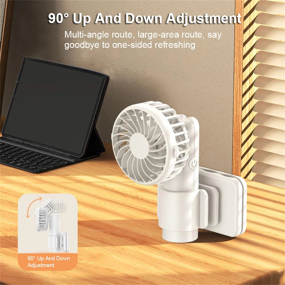 Mini Clip Fan Portable Clip on Umbrella Fan Backpack Waist Fan For Out