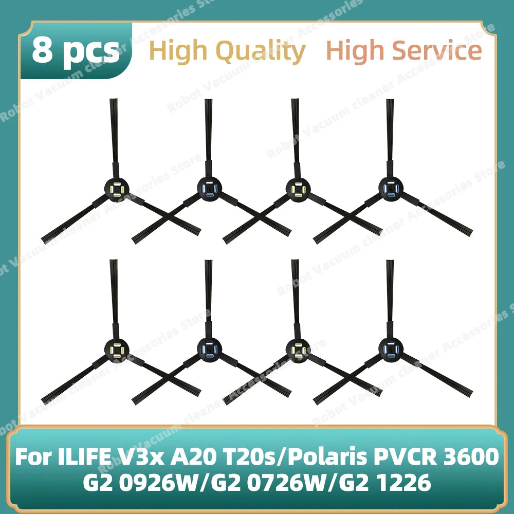 Compatible For ILIFE V3x, A20, T20s / Polaris PVCR 3600 / G2 0926W / G2 0726W / G2 1226 Side Brush Hepa Filter Mop Cloth Parts