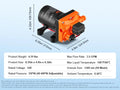 VEVOR RV Water Pressure Diaphragm Pump 3.3GPM / 3.5GPM / 5.5GPM Adjustable Self Priming Sprayer Pump for Camper Marine Boat Lawn