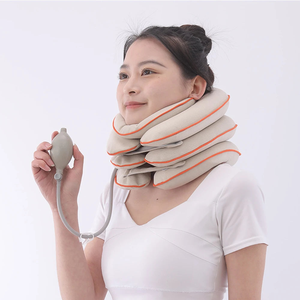 Medical Cervical Neck Traction Inflatable Neck Stretcher Brace Neck pr