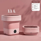 6L 11L Folding Portable Washing Machine Big Capacity with Spin Dryer B