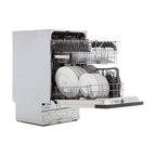 9 Sets Dishwasher, Stainless Steel Countertop Dishwasher, Low Noise Integrated Built-in Electric Dishwasher, Kitchen Appliance