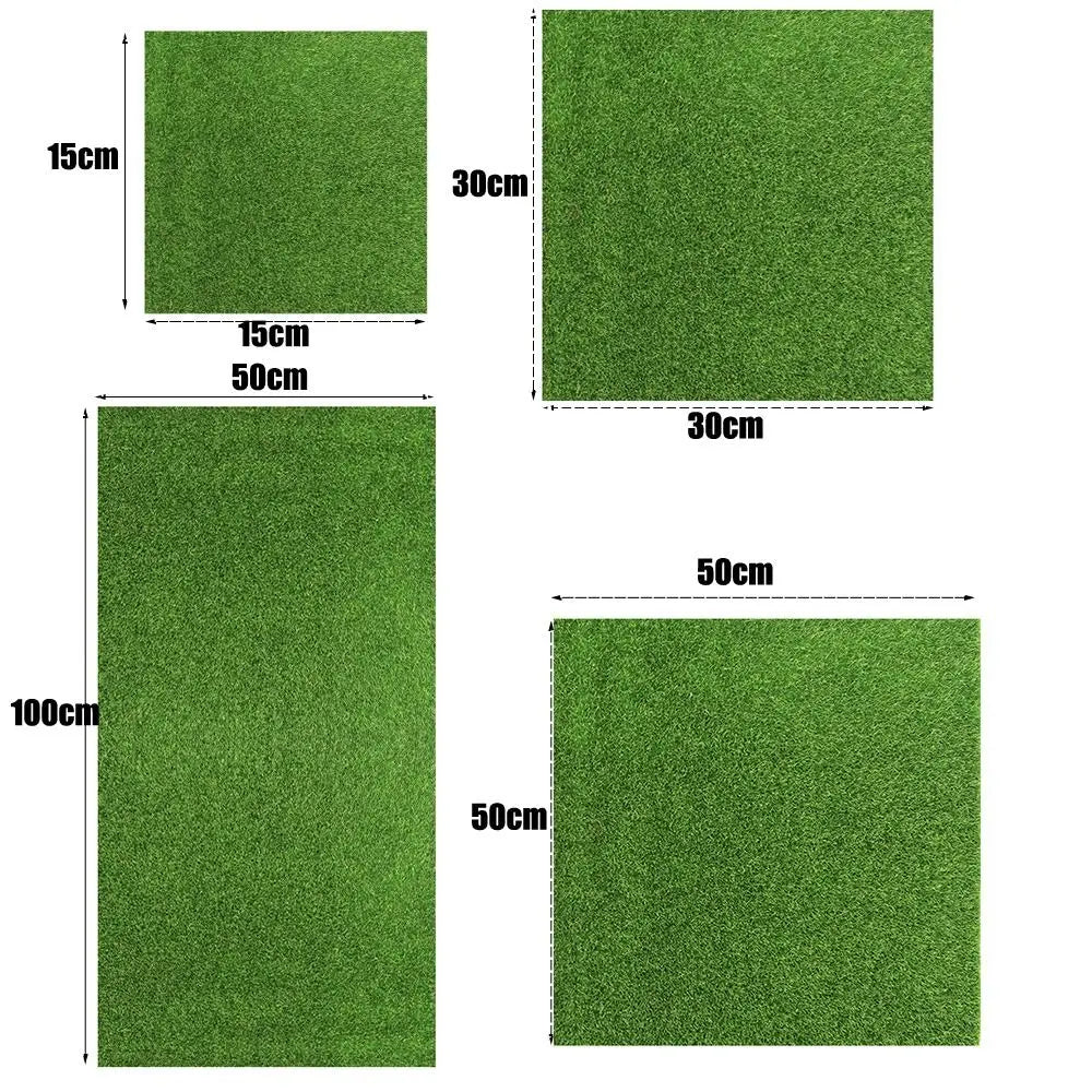 Fake Green Grass Mat Grass Mat Green Artificial Lawns Turf Carpets Fake Sod Simulation Moss Lawn Turf DIY Micro Landscape Decor