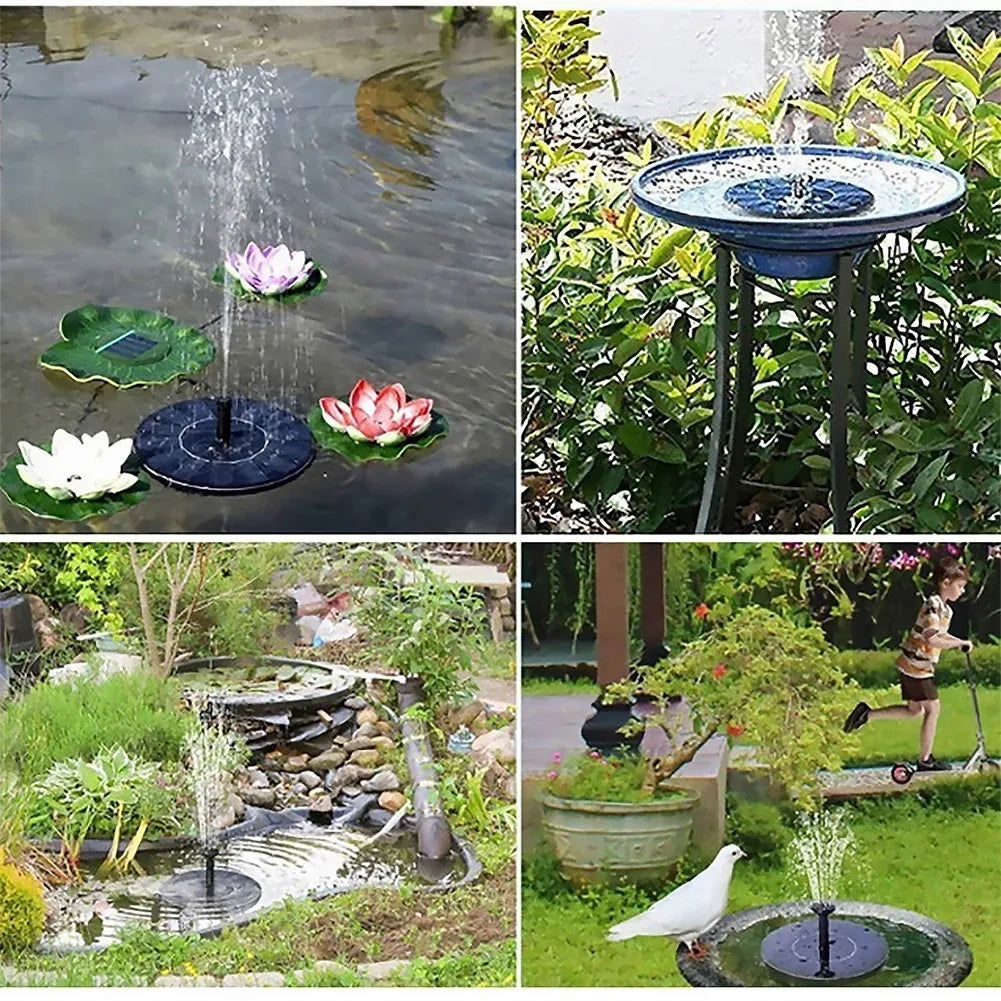 13/16/18cm Floating Solar Fountain Pumps: Breathtaking Decor for Garden Bird Baths, Pools & Ponds
