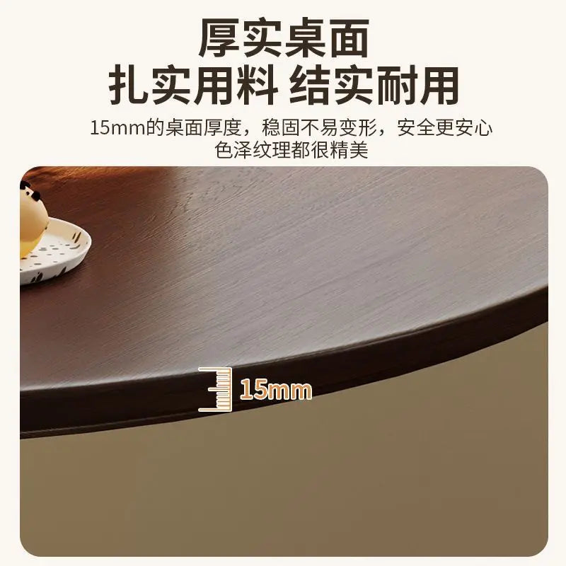 Tulip White Small Round Table Internet Celebrity Reception Negotiation  Balcony  Bedroom  Home  Milk Tea Shop Walnut  Dining