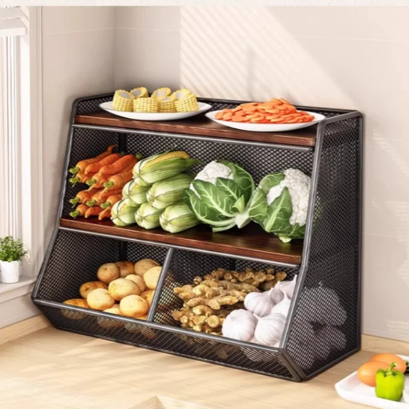 Kitchen Multi-Layer Organizer Desktop Storage Rack Countertop Mug Holder Snack Tea Bag Storage Box for Dining Table