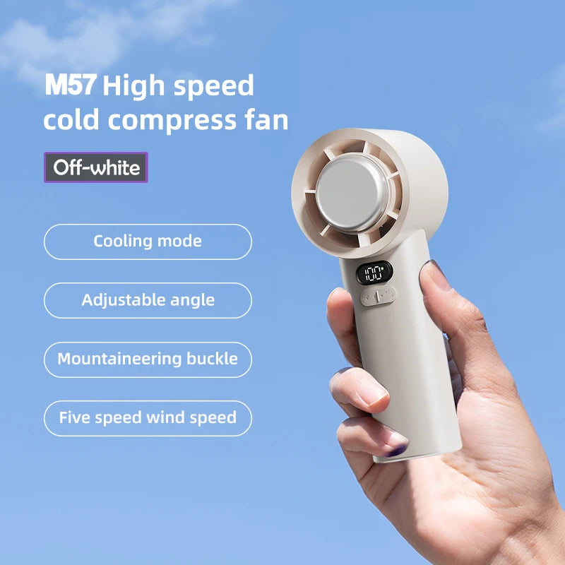 Handheld Air Cooling Mini Turbo Jet Fan 4000mAh 100 Speeds Adjustable