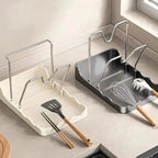 Multifunctional Kitchen Storage Rack Pot Lid Cutting Board Spatula Organizer - Space-Saving Kitchen Accessory