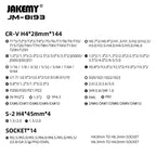 JAKEMY JM-8193 180-in-1 Electric Mini Precision Screwdriver Toolkit Multifunctional for Repair Phone Camera Mini Electronics