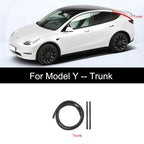 For Tesla Model Y 2021-2024 Door Seal Strip Kit Soundproof Rubber Weatherstrip for Model 3 B-Pillar Sealing Set Noise Reduction