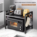 Expandable Microwave Shelf Organizer (42-64cm)
