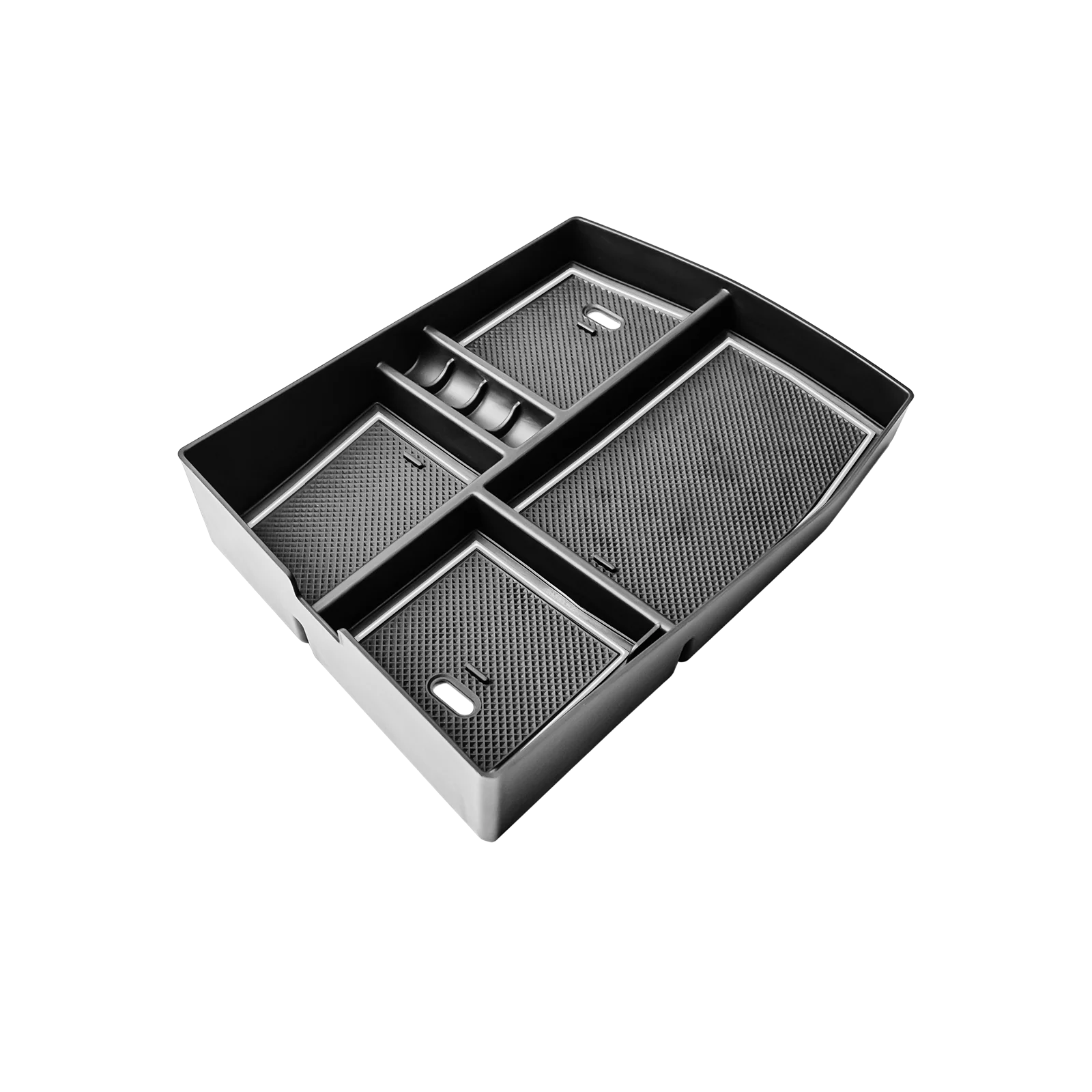 Center Console Organizer For Volkswagen Atlas/Cross Sport 2024 Armrest Box Storage Center Console Tray ABS Accessories Car Box