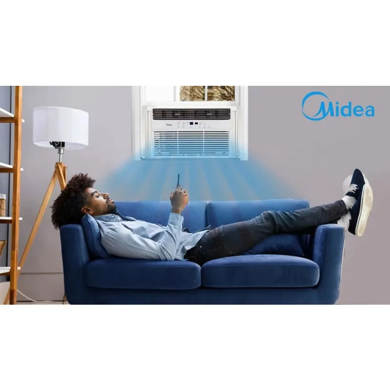 Midea 5,000 BTU 150 Sq ft Mechanical Window Air Conditioner, White, MA