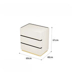 3 4 5 drawers Saddle leather Storage locker household living room drawer cabinet Italian light luxury wood Dressers Furniture