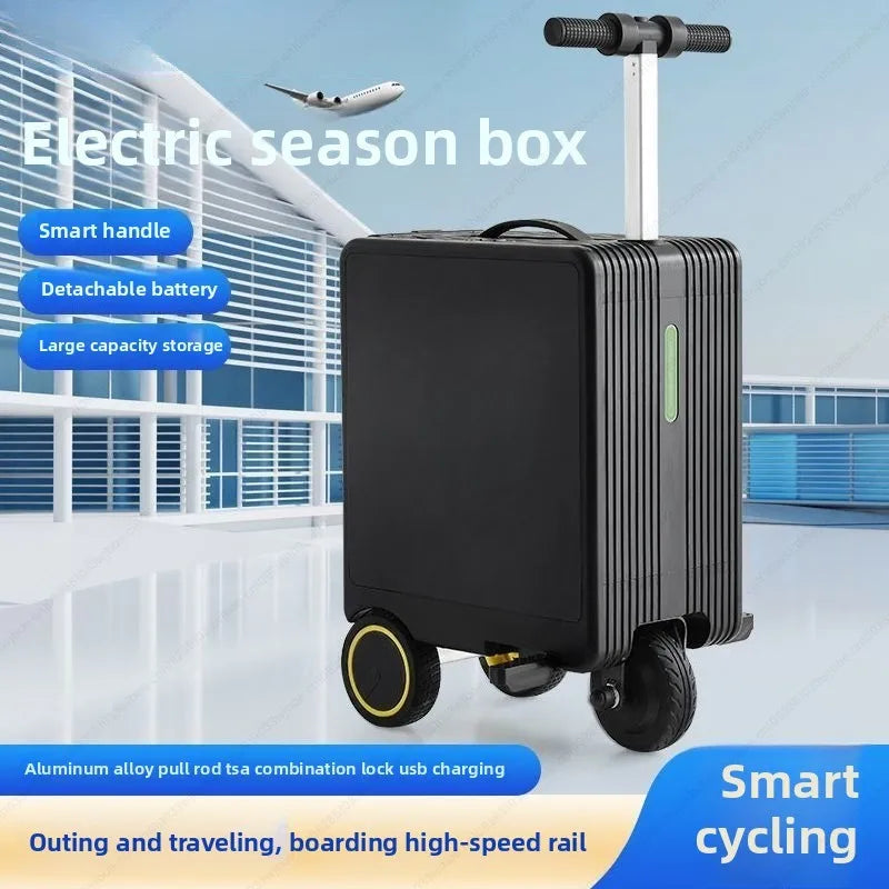 Electric luggage case for riding and walking, can be used by 2 people, new style 20-inch trolley case