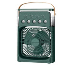 Mini 3 in 1 Air Conditioner Fan USB Desktop Cooler with Humidifier LED