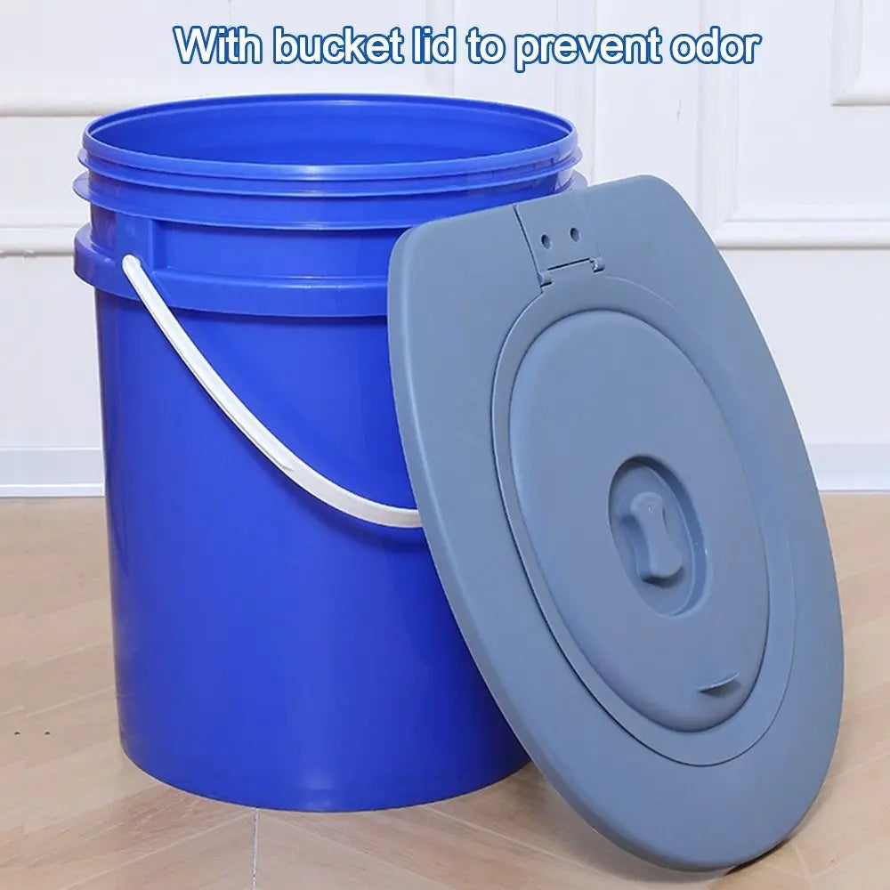 Durable Plastic Toilet Seat Lid Potty Seat Removable Movable Toilet Lid Camping Bucket Seats Home Outdoor Accessory