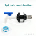 1~8PCS 1/2, 3/4, 1 Inch UPVC Double Female Thread Water Tank Joints Garden Irrigation Accessories Fish Tank Connector