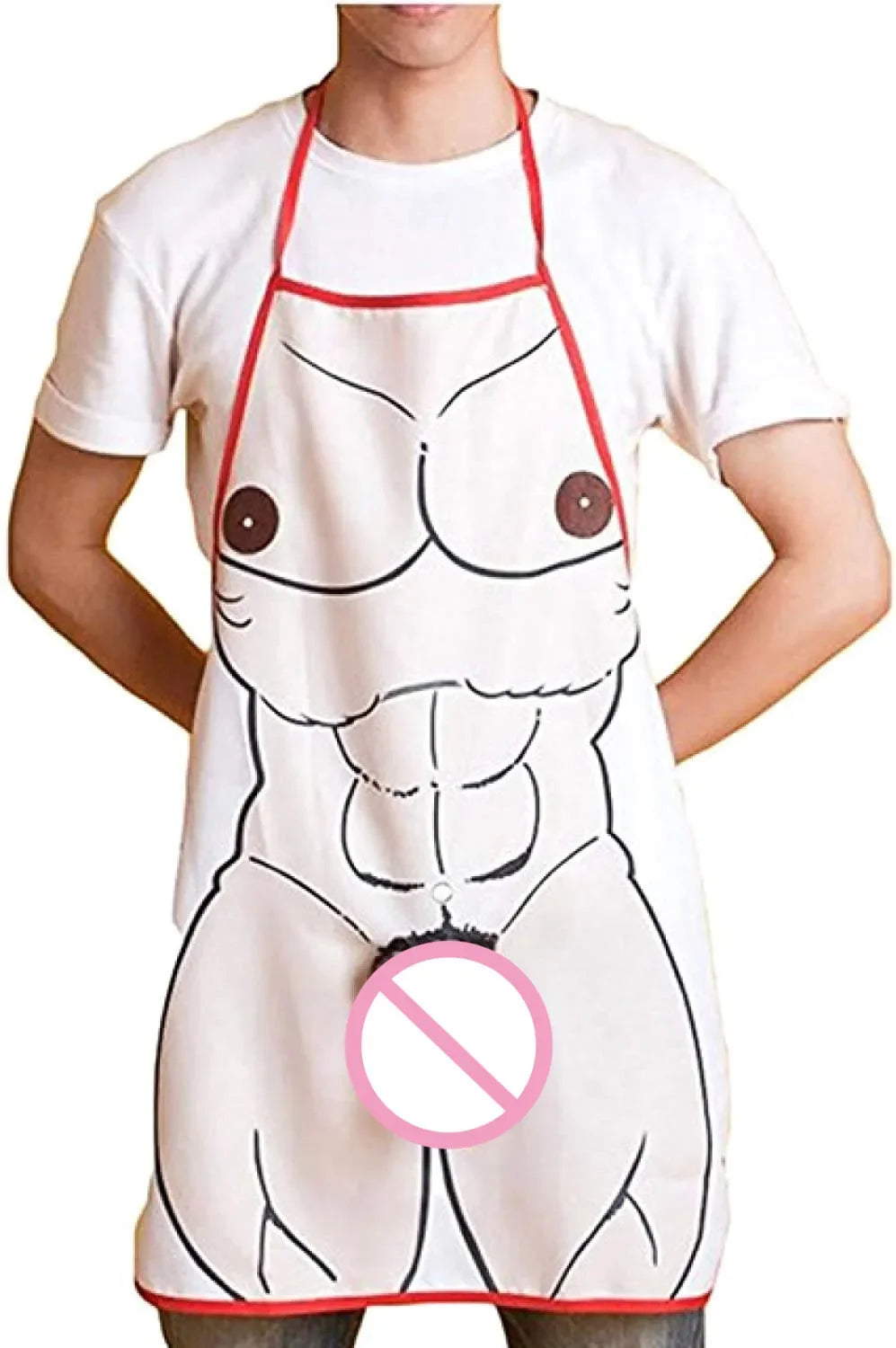 3D Adjustable Funny Cooking Apron Sexy Kitchen Dinner Party Baking Aprons For Women And Man Bachelor party Aprons