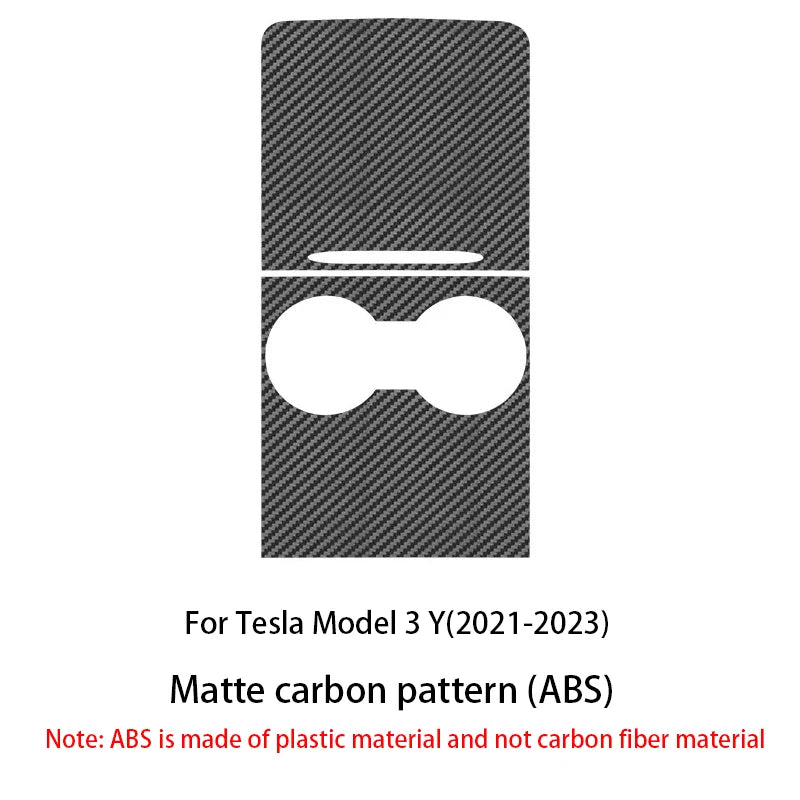 ABS Ultra Thin Center Console Cover for Tesla Model 3 Y 2021-2023 Not Affect Central Control Use Decorative Protection Car